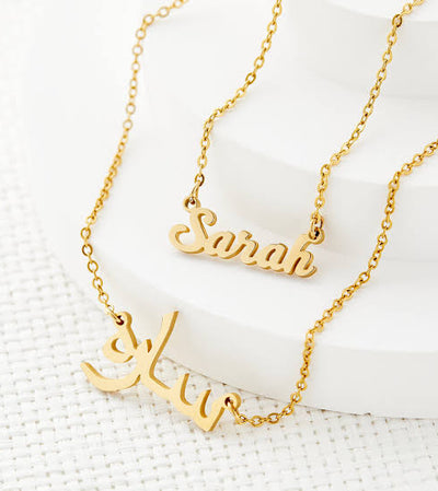 personalized non tarnish Necklaces